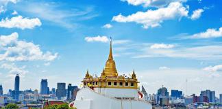 Chùa núi vàng Wat Saket ở Bangkok