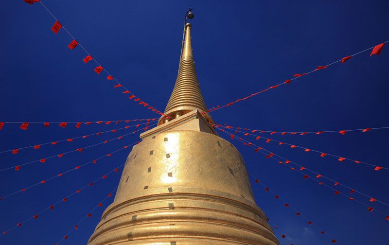 Chùa núi vàng Wat Saket ở Bangkok