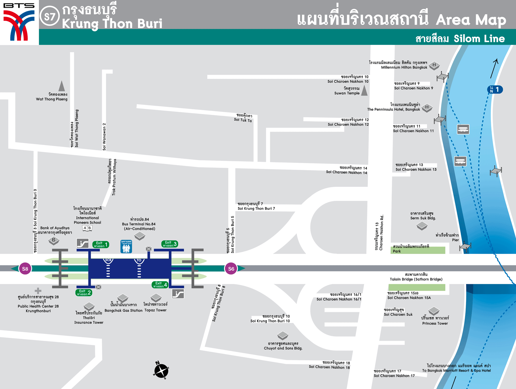 Bản đồ khu vực Trạm BTS Krung Thon Buri