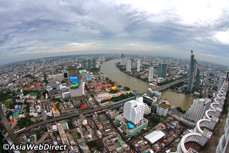 nhìn từ sky bar ở bangkok