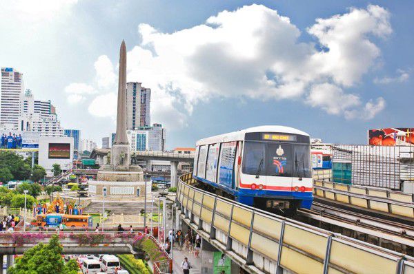 Trạm Victory Monument - Thái Lan Skytrain