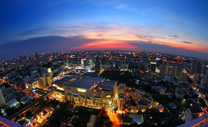 Nhà hàng sân thượng ở Bangkok