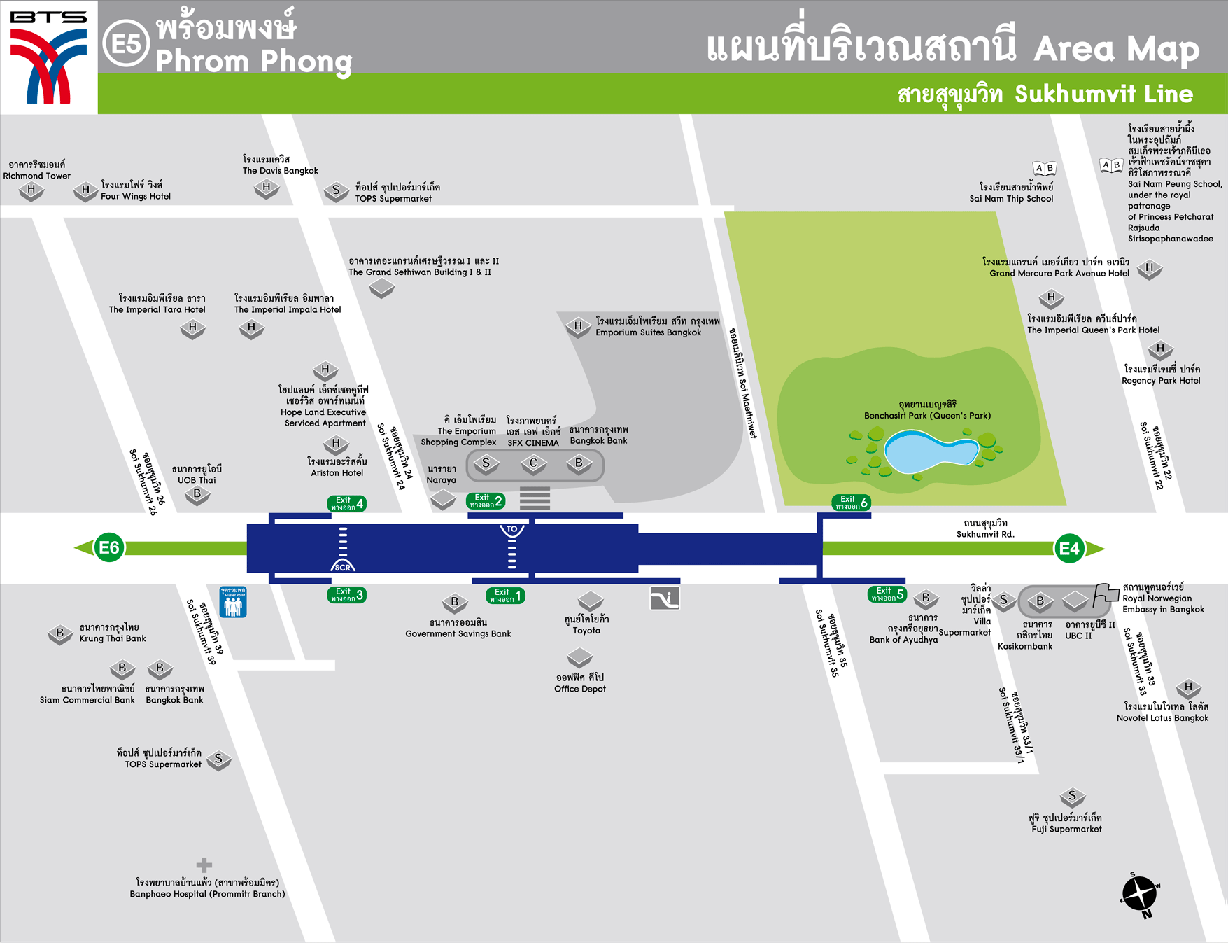 Bản đồ khu vực trạm BTS Phrom Phong