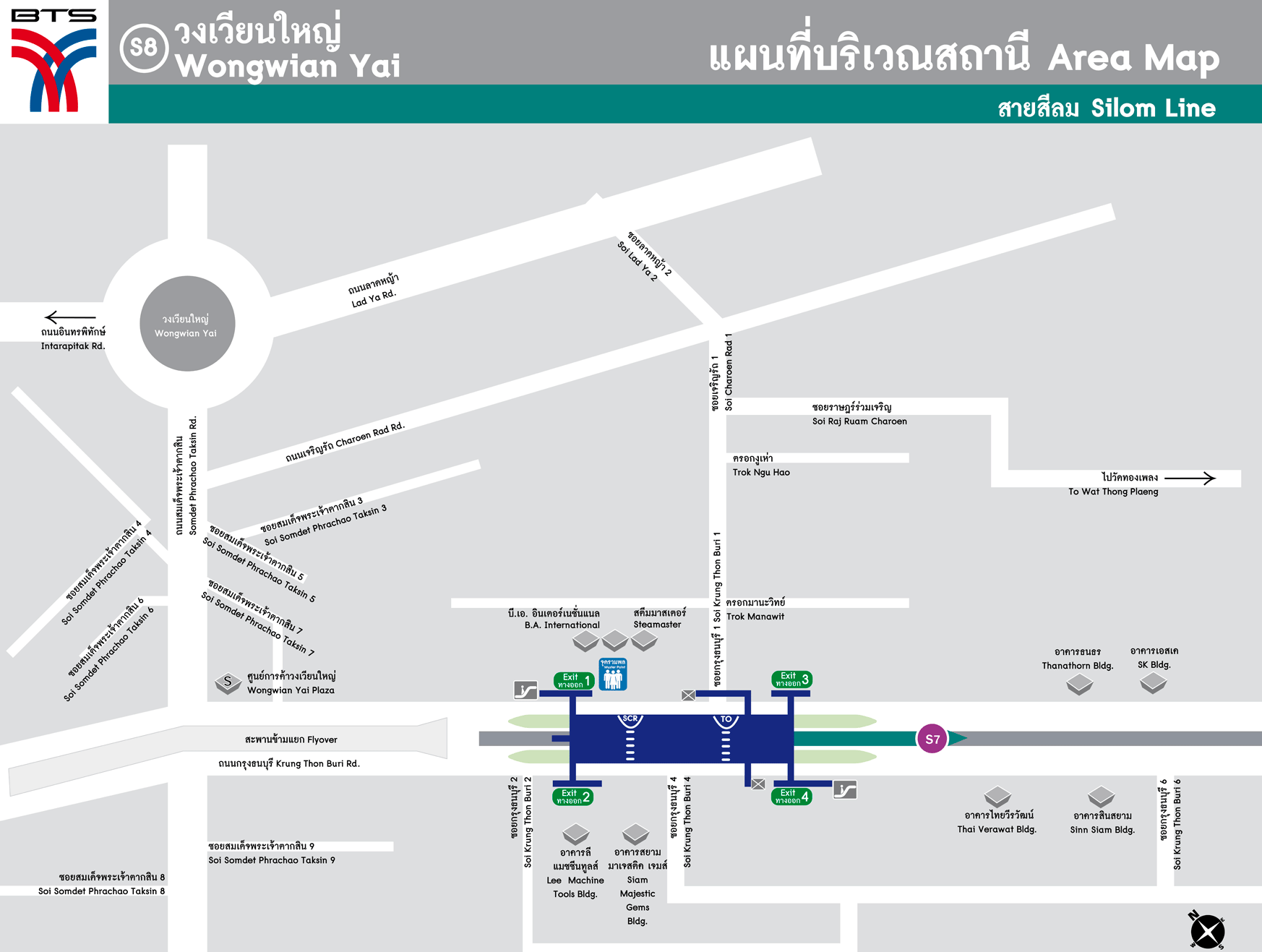 Bản đồ khu vực Trạm BTS Wongwian Yai