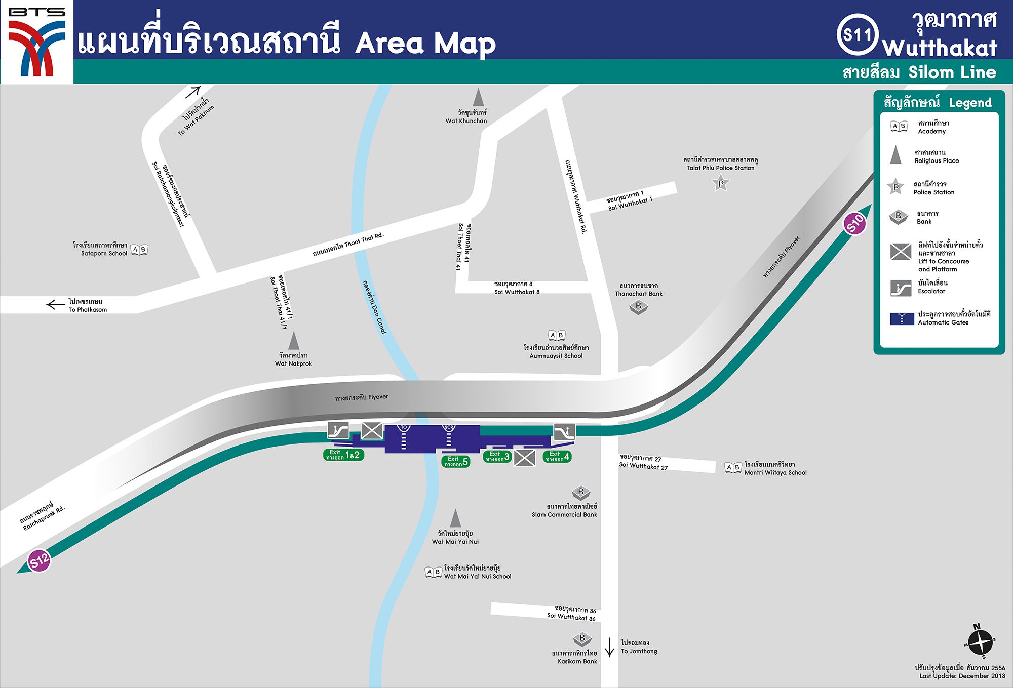 Trạm Bts Wutthakat (S11) -Skytrain Thái Lan