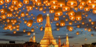 Thả đèn lồng ở Bangkok