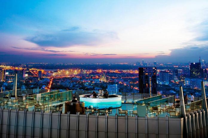 Rooftop bar Octave ở Bangkok