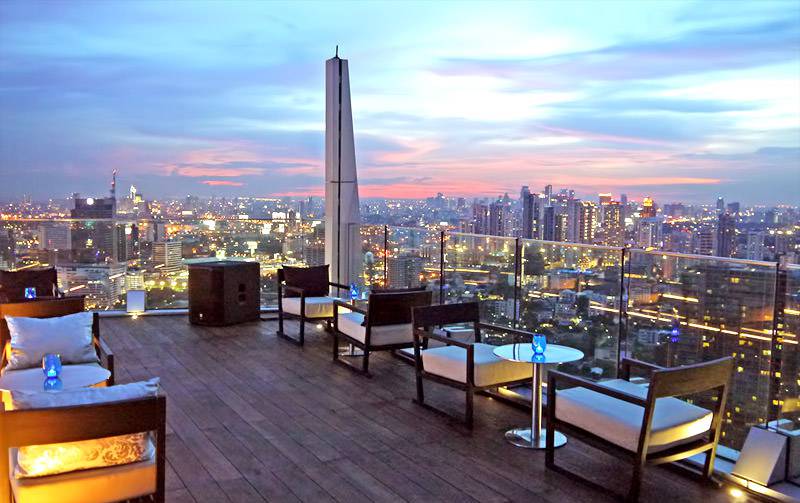Rooftop bar Octave ở Bangkok