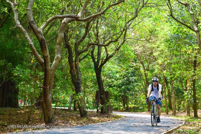 Tour đạp xe xuyên rừng ở Bang Kra Jao